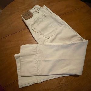 Levi’s Men’s Off-White Pants. Width 38 Length 34. Would fit a women’s size 12-14